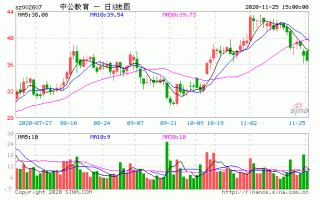 中公教育股票行情，中公教育股票明天走势